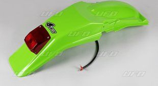 Крило заднє з фонарем Kawasaki KDX 200 '95-18, UFO KA02789-026 Green KA02789026 фото