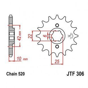 Зірка передня JT JTF306.15 JTF306.15 фото