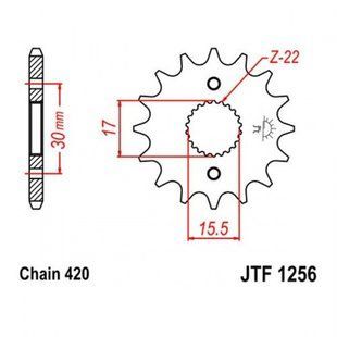 Зірка передня JT JTF1256.15 JTF1256.15 фото