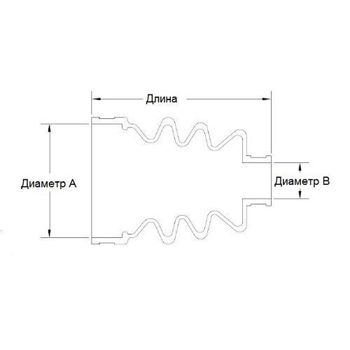 Пильник шруса ATV Honda/Suzuki/Kawasaki/Yamaha (16x56x70), All Balls 19-5007 19-5007 фото