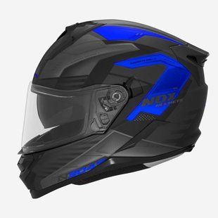 Мотошлем NOX N304S Carver матовый черный/синий, L CASQN304SCARVERNOIRMATBLEU.L фото