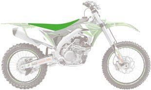 Чехол сиденья Kawasaki KXF 250 '13-'20, KXF 450 '12-'18 Pyramid, Blackbird E1431G/01 зеленый E1431G/01 фото