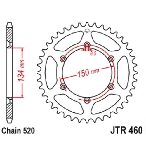 Задня зірка JT JTR460.49SC JTR460.49SC фото