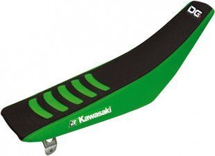 Чохол сидіння Kawasaki KX 85 '14-'23 DOUBLE GRIP 3, Blackbird E1432H чорний/зелений E1432H фото