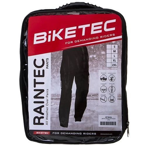 Штани дощові Biketec Black, M BT7820M фото