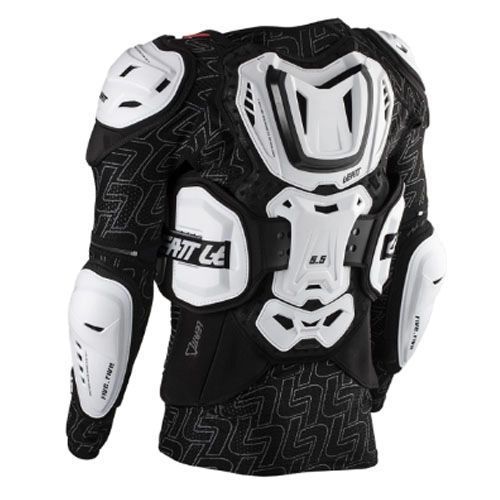 Моточерепаха Leatt Body Protector 5.5 White/Black, S-M 5015400110 фото