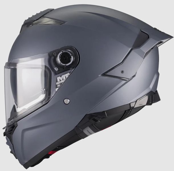 Мотошолом MT Thunder 4 R SV Pure A2 матовий сірий, L 137500PA2206 фото