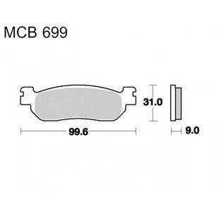 Гальмівні колодки TRW Lucas MCB699SH MCB699SH фото