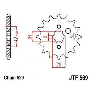 Звезда передняя JT JTF569.12 JTF569.12 фото