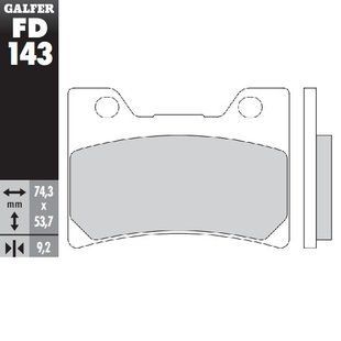 Гальмівні колодки Galfer FD143G1370 FD143G1370 фото