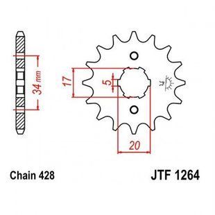 Зірка передня JT JTF1264.16 JTF1264.16 фото