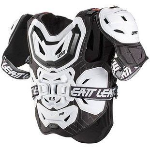 Моточерепаха Leatt Chest Protector 6.5 Pro White/Black, S-M 5021400220 фото