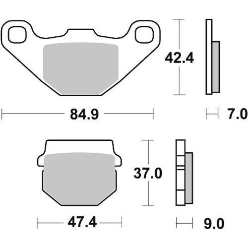 Гальмівні колодки SBS 101HF 101HF фото