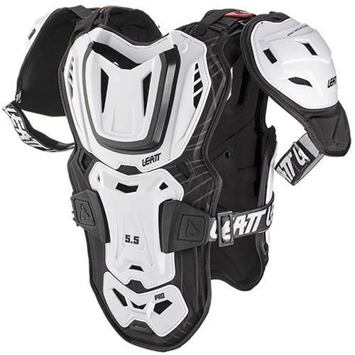 Моточерепаха Leatt Chest Protector 6.5 Pro White/Black, S-M 5021400220 фото