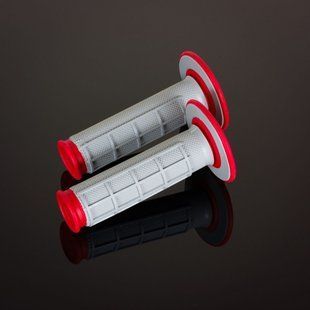Грипсы руля Renthal MX Dual Compound Grey/Red G156 фото