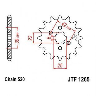 Зірка передня JT JTF1265.15 JTF1265.15 фото