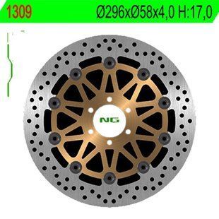 Тормозной диск передний плавающий Honda VTR 250F '98-'08, '12-'13 (296X58X4), NG 1309 NG1309 фото