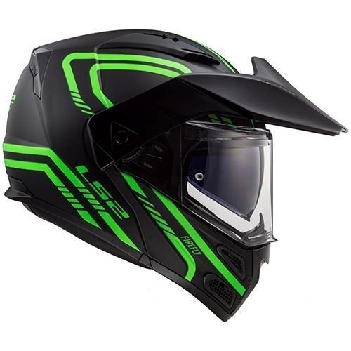 Мотошолом LS2 FF324 Metro EVO Firefly Hi-Vis Black/Green, S 503243360S фото