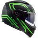 Мотошолом LS2 FF324 Metro EVO Firefly Hi-Vis Black/Green, S 503243360S фото 3