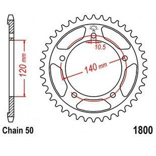 Задня зірка JT JTR1800.43 JTR1800.43 фото