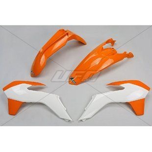 Комплект пластика KTM EXC '14-'16, UFO KTKIT516999W Orange/White KTKIT516999W фото