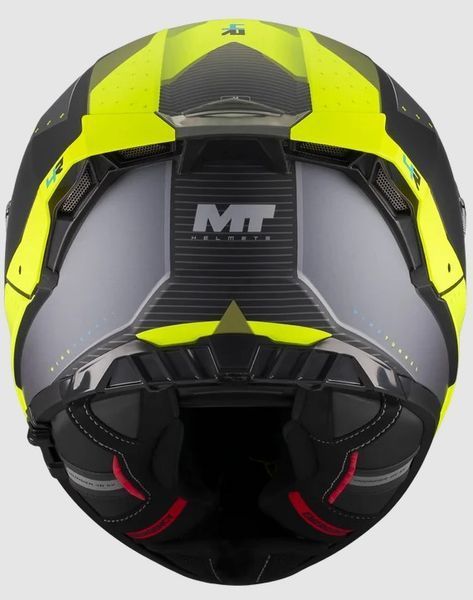 Мотошолом MT Thunder 4 R SV Wind Tunnel B3 матовий чорний/жовтий, S 1375D50B3204 фото