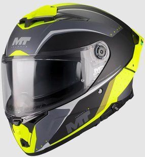 Мотошолом MT Thunder 4 R SV Wind Tunnel B3 матовий чорний/жовтий, XL 1375D50B3207 фото