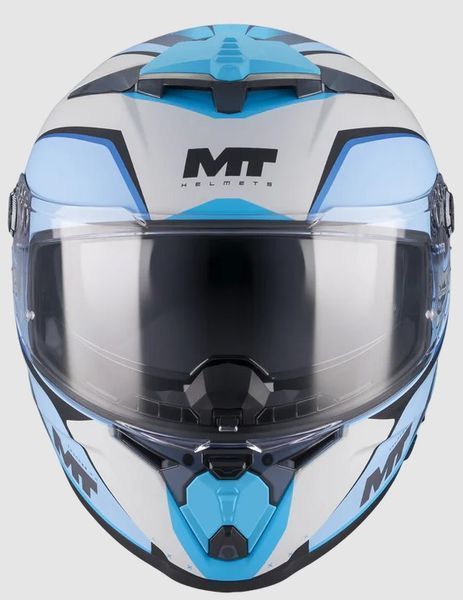 Мотошолом MT Thunder 4 R SV Wind Tunnel C7 матовий блакитний/білий, L 1375D50C7206 фото