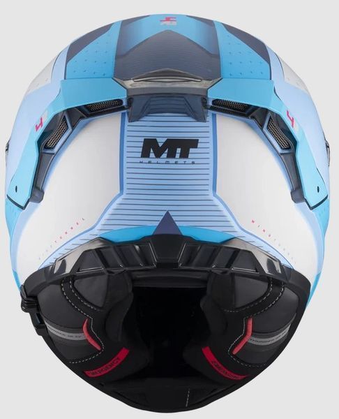 Мотошолом MT Thunder 4 R SV Wind Tunnel C7 матовий блакитний/білий, L 1375D50C7206 фото