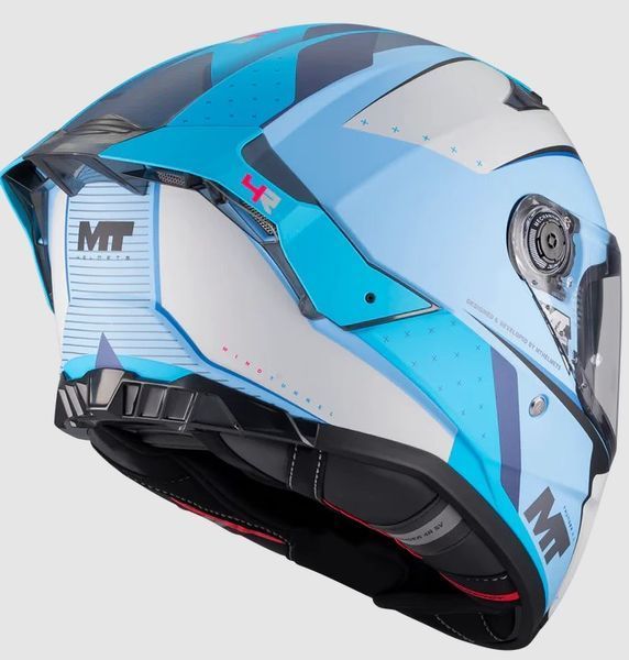 Мотошолом MT Thunder 4 R SV Wind Tunnel C7 матовий блакитний/білий, L 1375D50C7206 фото