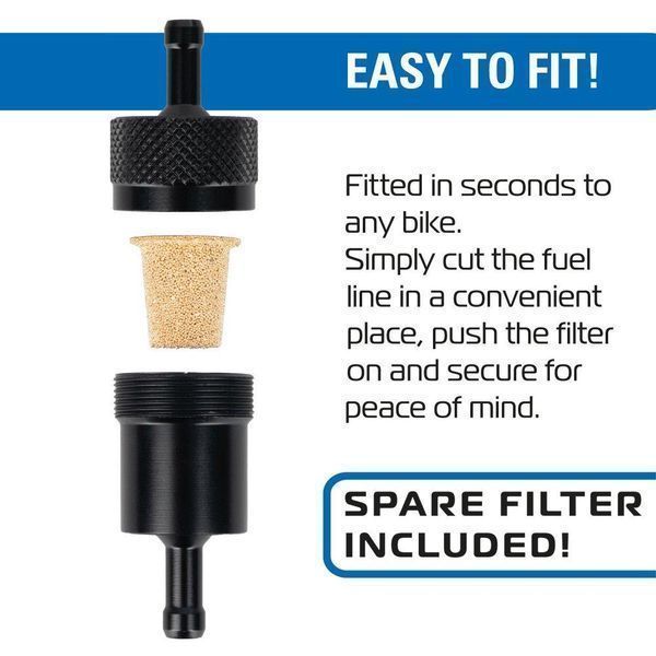 Паливний фільтр Oxford Alloy Fuel Filter для шлангів діаметром 6 мм OX832 фото