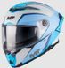 Мотошолом MT Thunder 4 R SV Wind Tunnel C7 матовий блакитний/білий, L 1375D50C7206 фото 1
