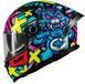 Мотошолом MT Braker SV Crazy Teddy B7 синій/жовтий, L 1346C471716 фото