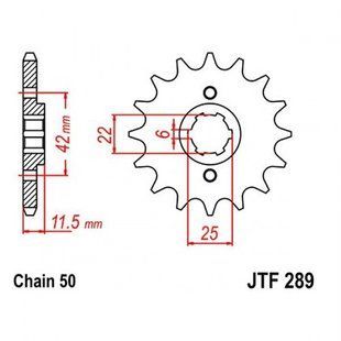 Зірка передня JT JTF289.15 JTF289.15 фото