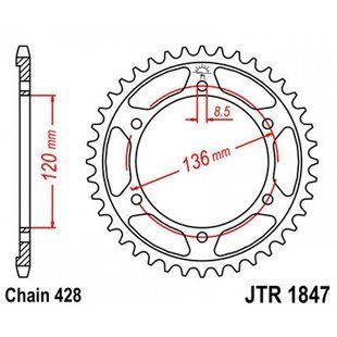 Задня зірка JT JTR1847.56 JTR1847.56 фото