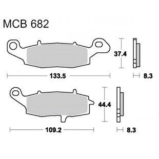Тормозные колодки TRW Lucas MCB682SV MCB682SV фото