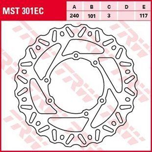Гальмівний диск передній Honda CR 125/250 '95-'07, CRF 250/450 R/X '04-'14, TRW Lucas MST301EC MST301EC фото