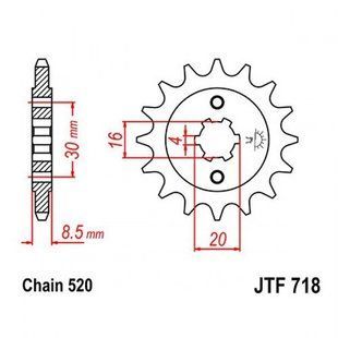 Звезда передняя JT JTF718.12 JTF718.12 фото