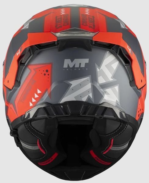 Мотошолом MT Thunder 4 R SV Сanvas C5 матовий сірий/красний, S 1375D53C5204 фото