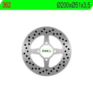 Гальмівний диск задній Yamaha YFM 350/ YFZ 450 03-04 (200X51X3,5) (4X8,5мм), NG 362 NG362 фото