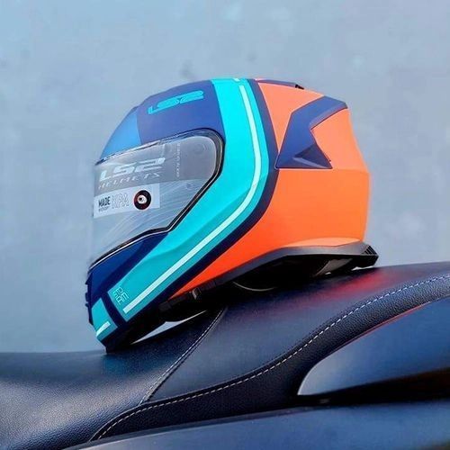 Мотошлем LS2 FF800 Storm Slant Blue/Orange, XXL 108002552XXL фото
