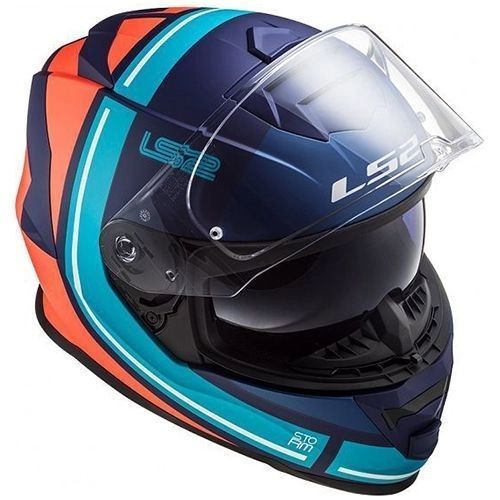 Мотошлем LS2 FF800 Storm Slant Blue/Orange, XXL 108002552XXL фото
