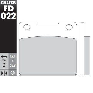 Гальмівні колодки Galfer FD022G1054 FD022G1054 фото