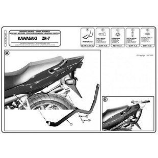 Кріплення центрального кофра Kawasaki ZR7/ZR7S 750 (99-04) (без плити), Kappa K4360 K4360 фото