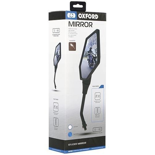 Зеркало правое универсальное Diamond M10X1,25, Oxford OX571 черное OX571 фото