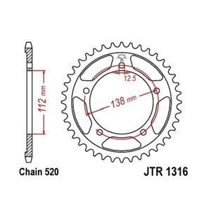 Задня зірка JT JTR1316.41 JTR1316.41 фото