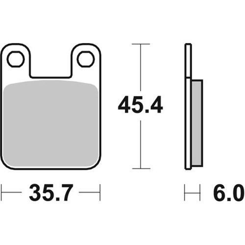 Гальмівні колодки SBS 105HF 105HF фото