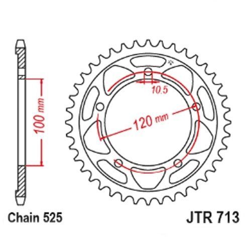 Задняя звезда JT JTR713.40 JTR713.40 фото