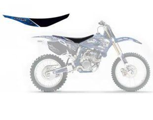 Чохол сидіння Yamaha YZ 250F '10-'13 TRIBAL SKULL 2, Blackbird E1244C чорний/синій E1244C фото