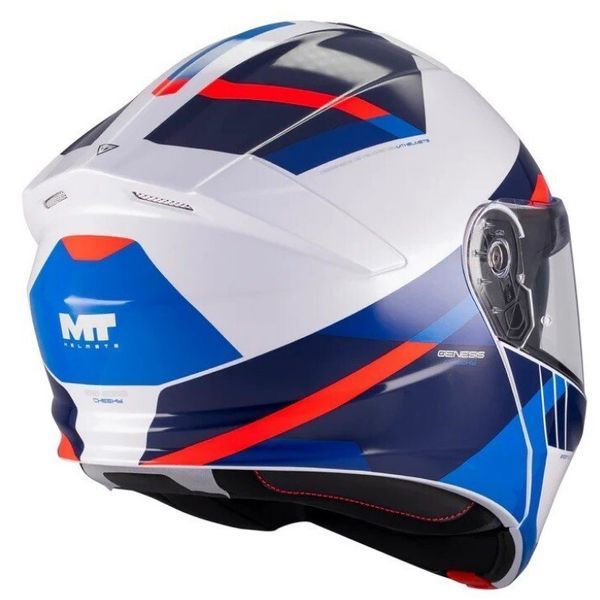 Мотошлем MT Genesis R SV Сheeky A7 белый/синий/красный, L 1376D54A7106 фото